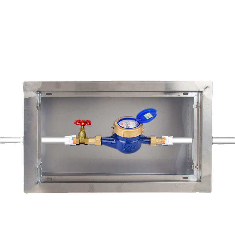不锈钢水表箱定做明装暗装单户多户加厚水表箱自来水厂家用水表箱
