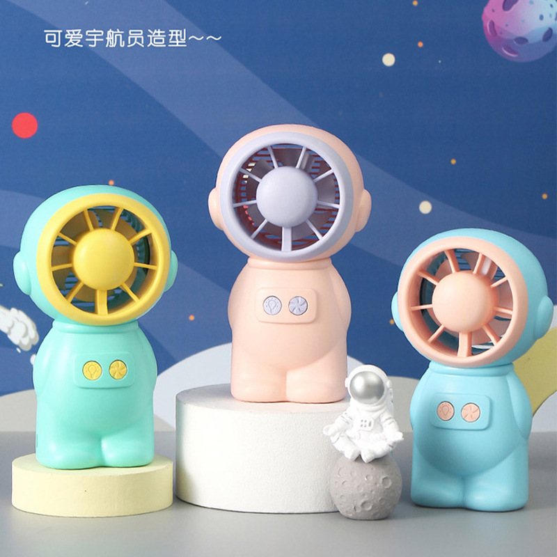 Light Spaceman Turbine Little Fan USB Charging Two-Speed Adjustment Summer Children Portable Electric Fan Practical Gift