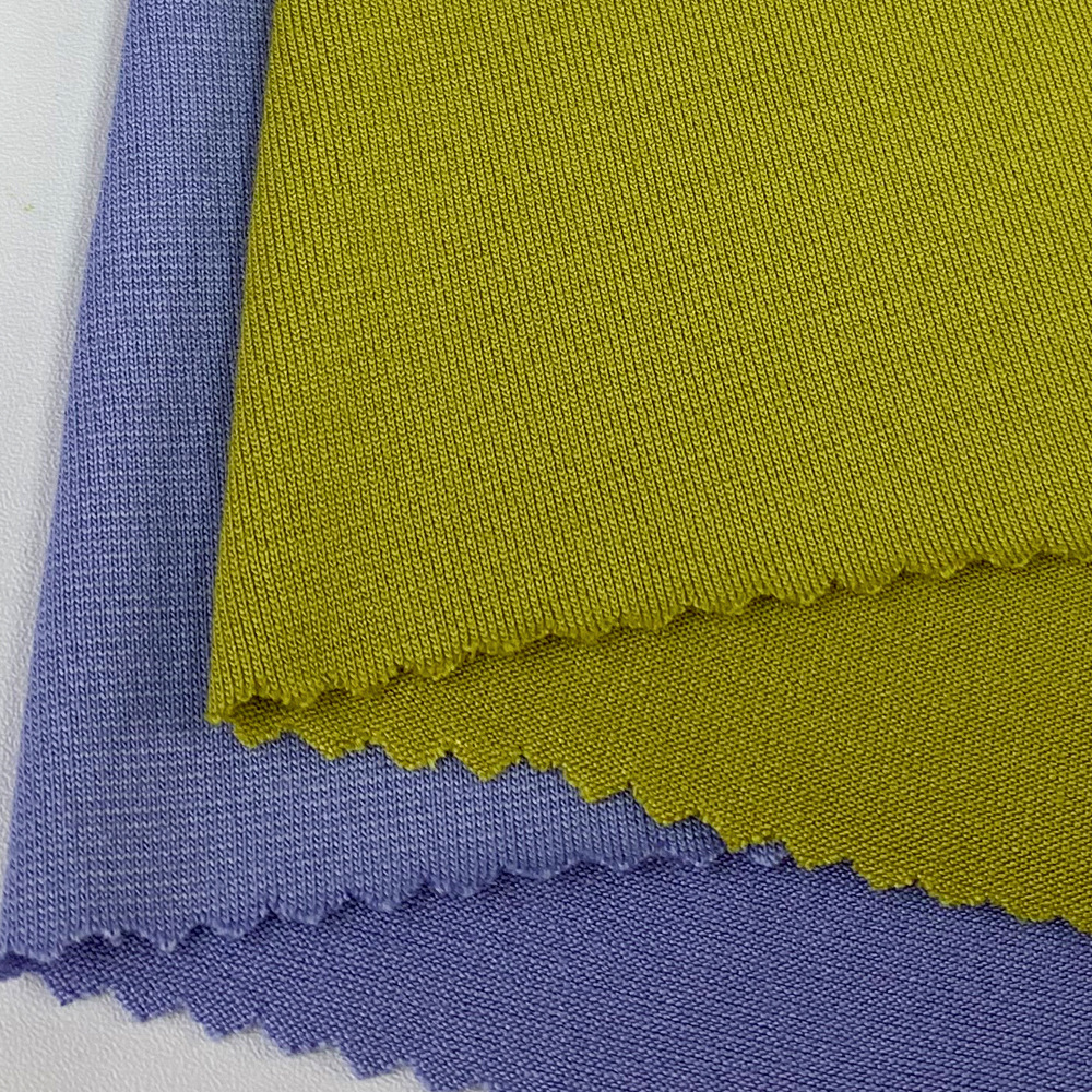 莫代尔tr混纺单面拉架汗布 170g人棉氨纶打底衫睡衣针织面料 现货