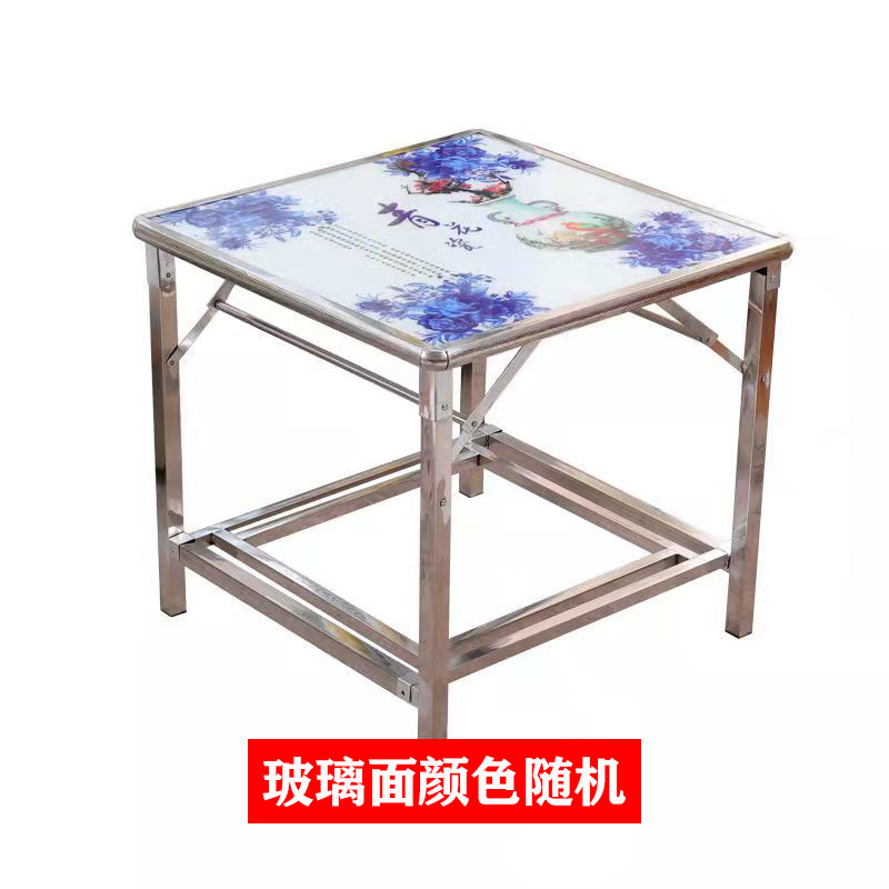 Boutique Stainless Steel Fire Table Household Heating Table Small Table Eight-Immortal Table Foldable Dining Table Square Fire Rack