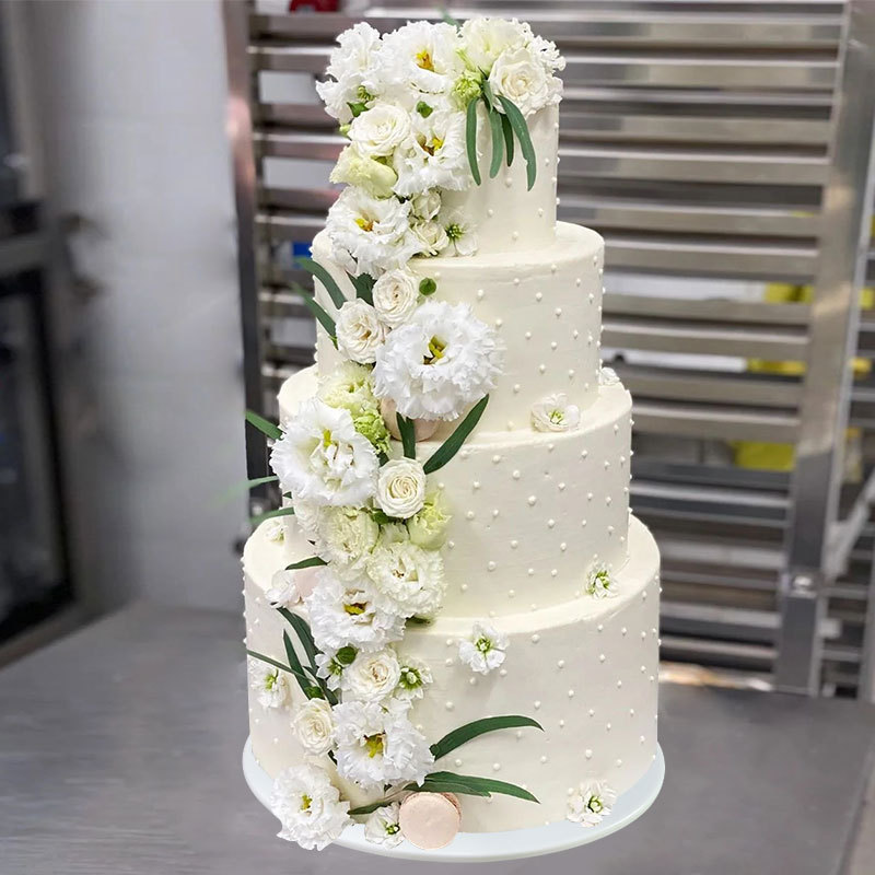 新款多层生日蛋糕模型鲜花婚礼四层塑胶橱窗样品摆设