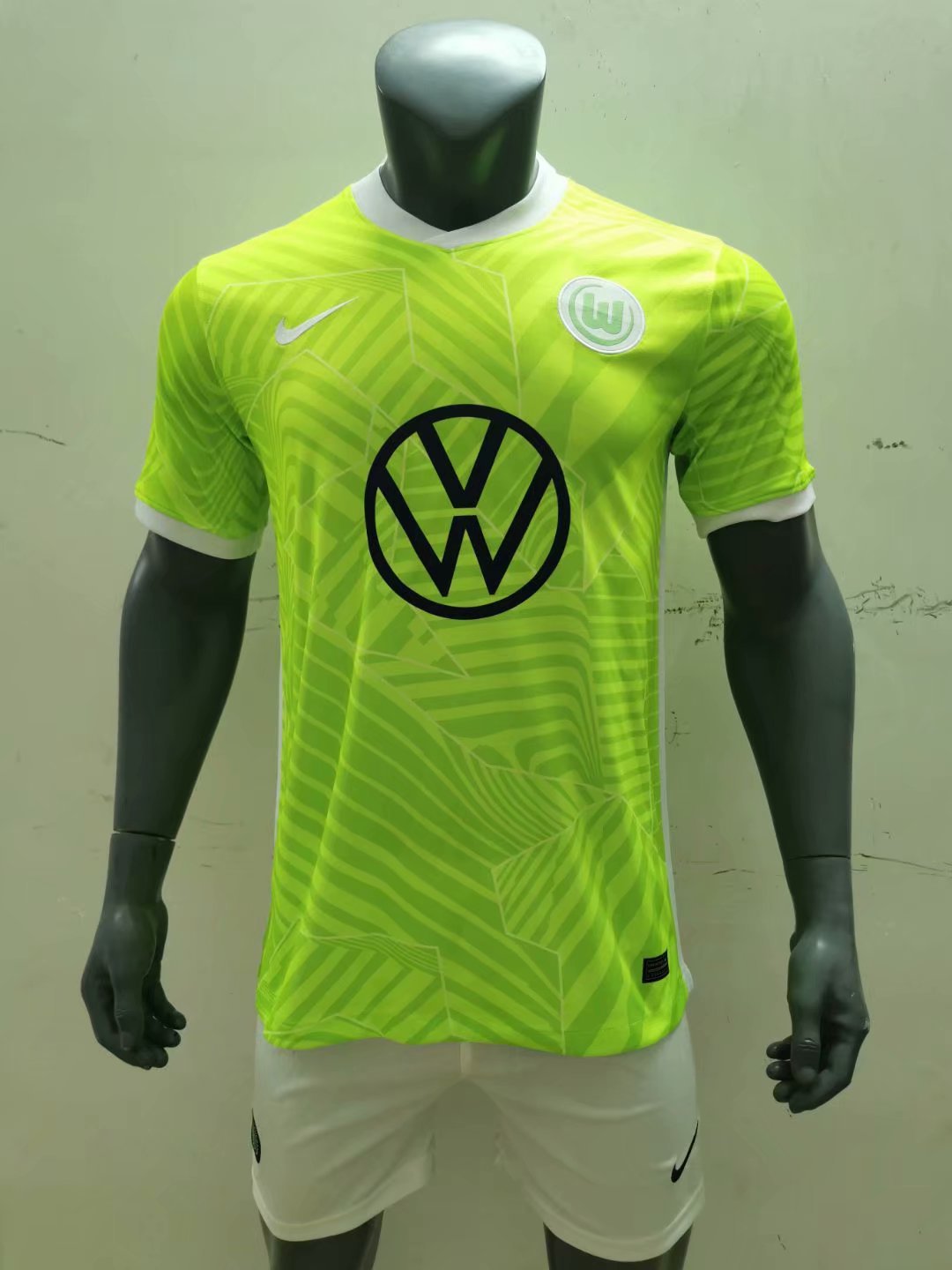 德甲21-22沃尔夫斯堡主客场球衣 9号韦霍斯特狼堡短袖冷门足球服