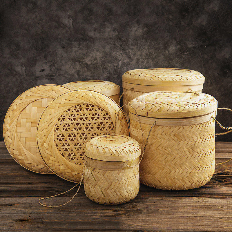 摘茶叶竹编背娄采茶竹篓鱼竹篓茶篓鱼筐 鱼篓编织竹编茶叶篓表演