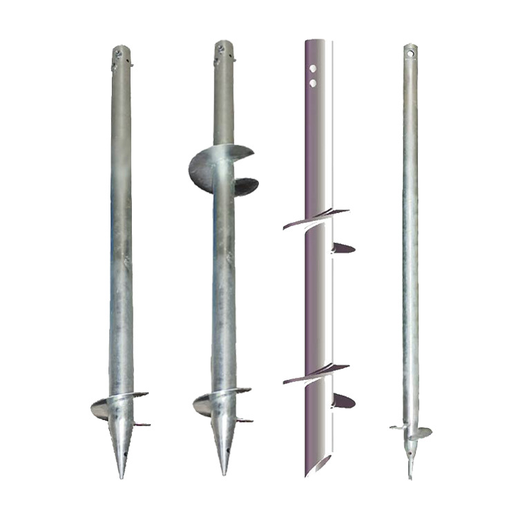 热镀锌螺旋地桩预埋式地桩地锚镀锌地锚q235太阳能光伏螺旋地桩