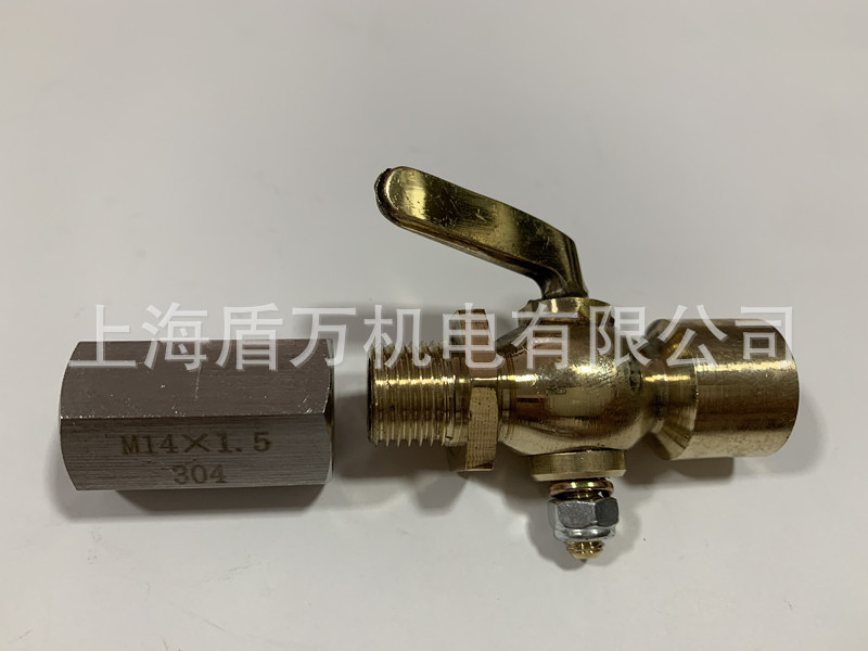 船用旋塞阀 二通考克阀 开关阀 双内丝14*1.5 铜考克