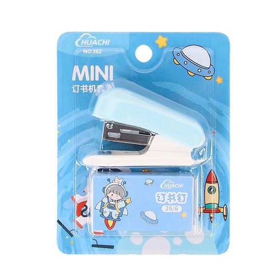 Cartoon Stapler Mini Small Sized Suit Cute Student Stationery Multifunctional Bookbinding Machine Nail Test Paper Stapler