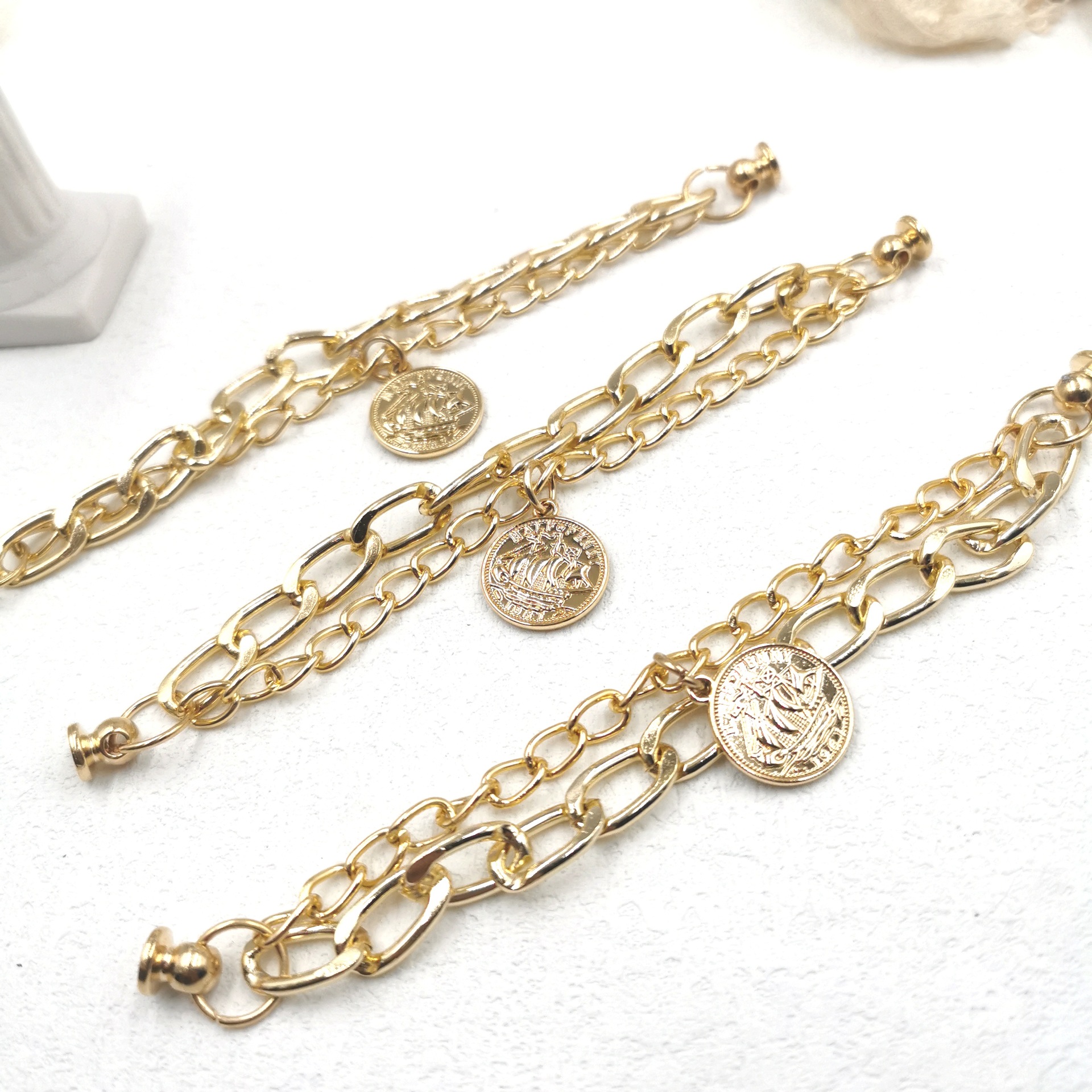 时尚手机壳手链挂件美人头包包挂链diy手工链条背包挂链手机挂件