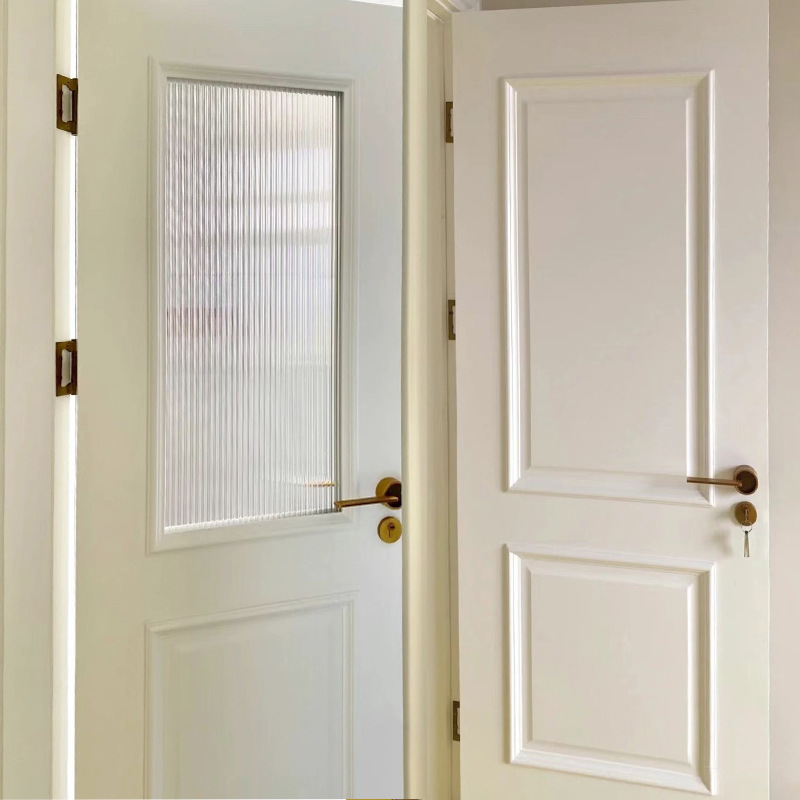 批发欧式扣线烤漆木门室内门实木复合卧室门厨房门白色房门静音套