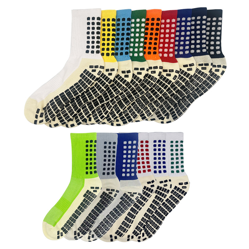 Dispensing Middle Tube Soccer Socks Anti-Skid Shock Absorption Thick Towel Bottom Athletic Socks Sweat-Absorbent Wear-Resistant Training Socks Customizable