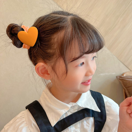 儿童扎头发爱心发绳小女孩不伤发发圈女童头花皮套宝宝头绳橡皮筋