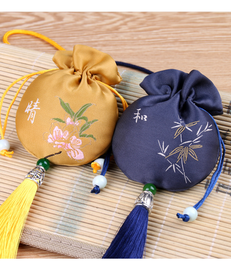 端午节古风香包刺绣流苏福包香囊袋荷包汉服祈福空袋手工车载挂件