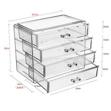 发夹收纳高品质光疗胶亚克力抽屉收纳盒手帐吧唧谷子化妆品整理架