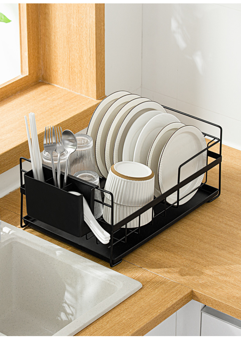 纳川厨房大容量餐具收纳置物架碗架多用途碗盘架餐具沥水架碗碟架