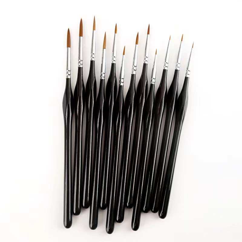 跨境狼毫勾线笔 水彩水粉丙烯油画极细描边笔 手绘美术-阿里巴巴