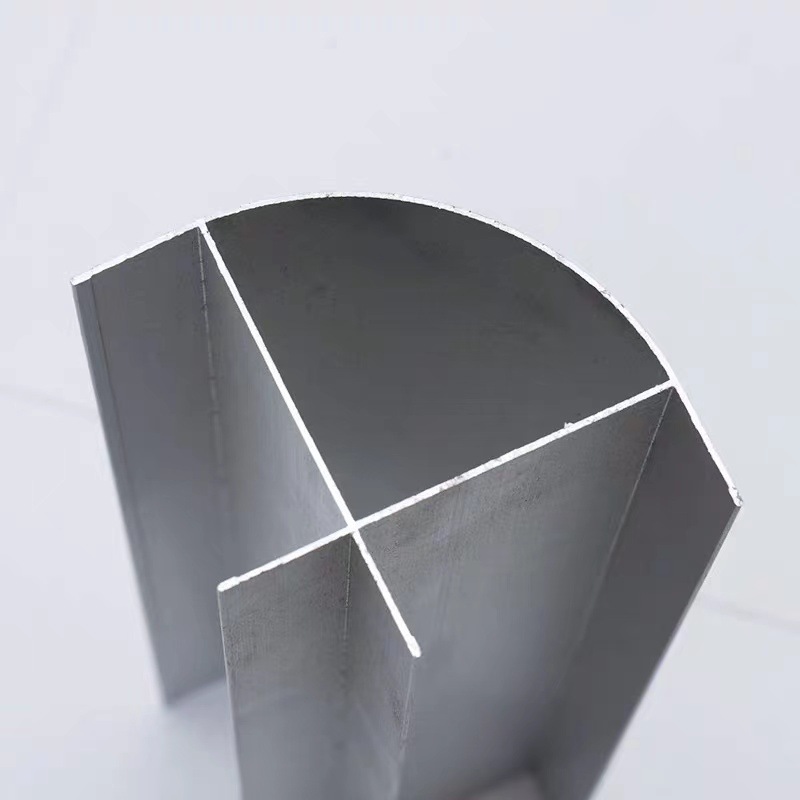 加工净化铝材50外圆柱75外转角100移动厕所立柱门料槽铝厂家直销