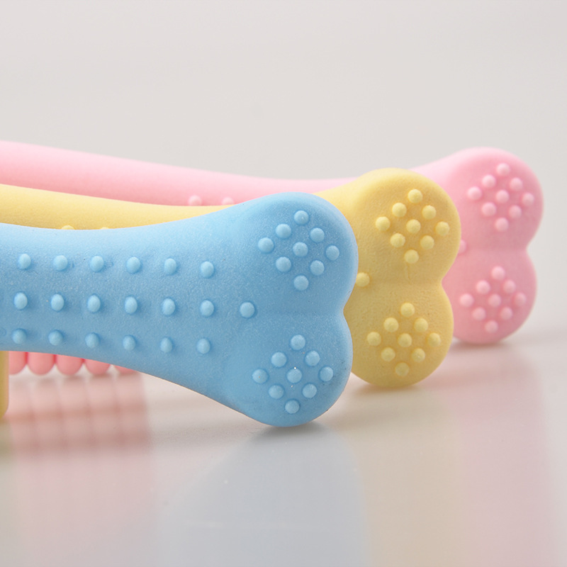 Pet Toy TPR Milk Flavor Foaming Comb Teddy Bichon Molar Tooth Cleaning Foaming Toy Factory Direct Supply