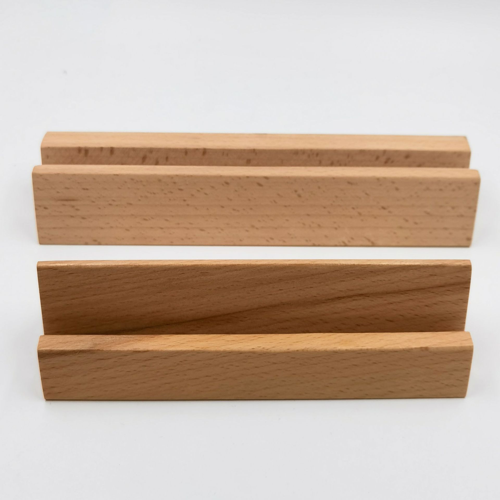 创意实木便签座木质明信片台历台签底座酒水牌广告牌展示木底座