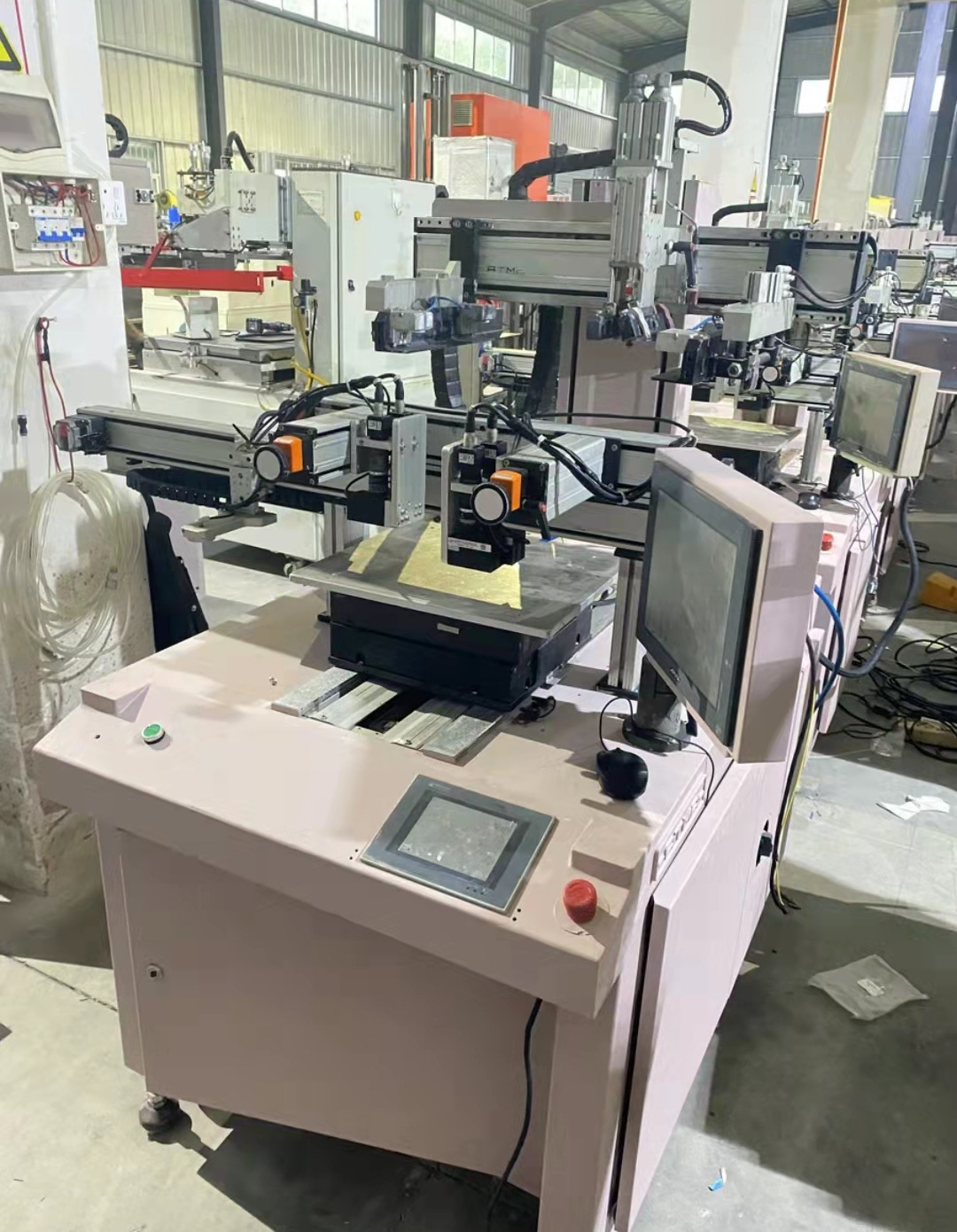 【东远】台湾atma atmagp 50pp ccd平板玻璃居中对位丝印机 议价