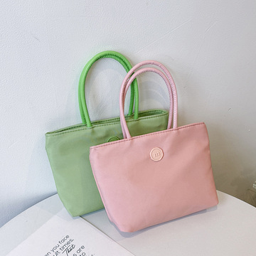 尼龙小包时尚托特包2024新款休闲手提包牛津布女士迷你可爱手拎包