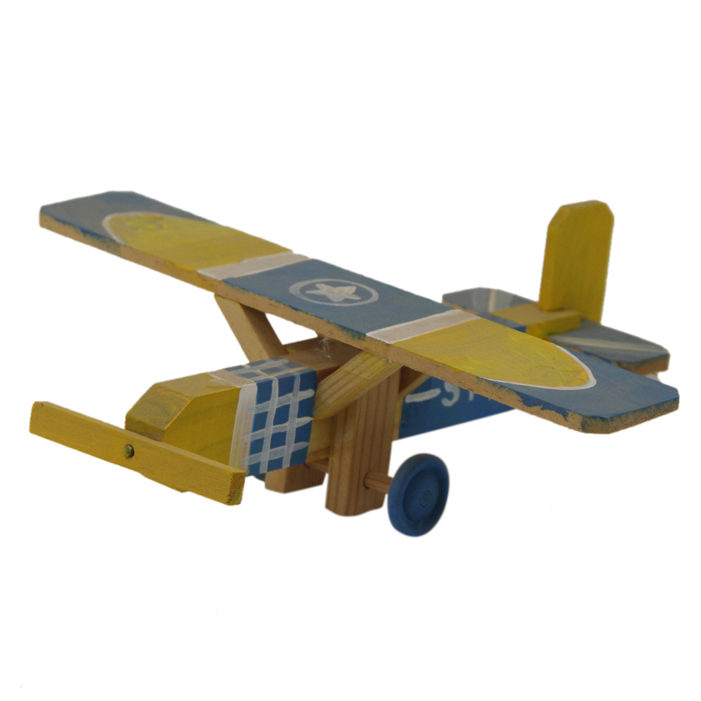 厂家供应木质飞机 儿童木头直升机玩具模型军事玩具批发定制
