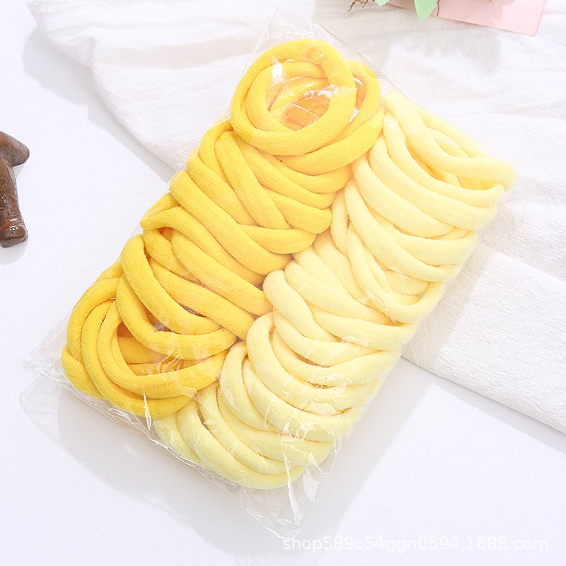 Color Matching Towel Ring Seamless Color Rubber Band Hair Band Tie-up Hair Head Rope Korean Style 50