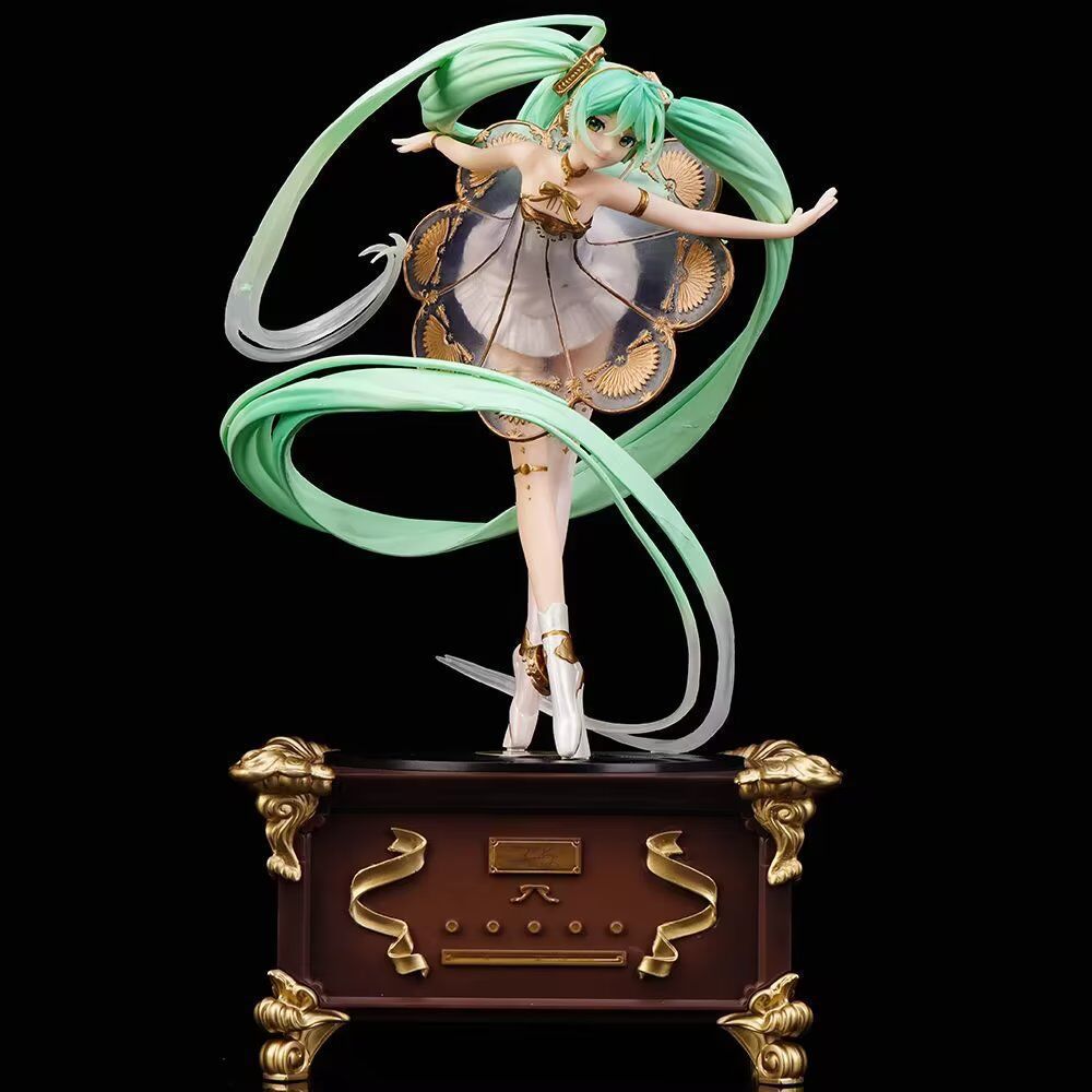 miku 初音 5周年 交响乐留声机上翩翩起舞 站姿公仔盒装手办模型
