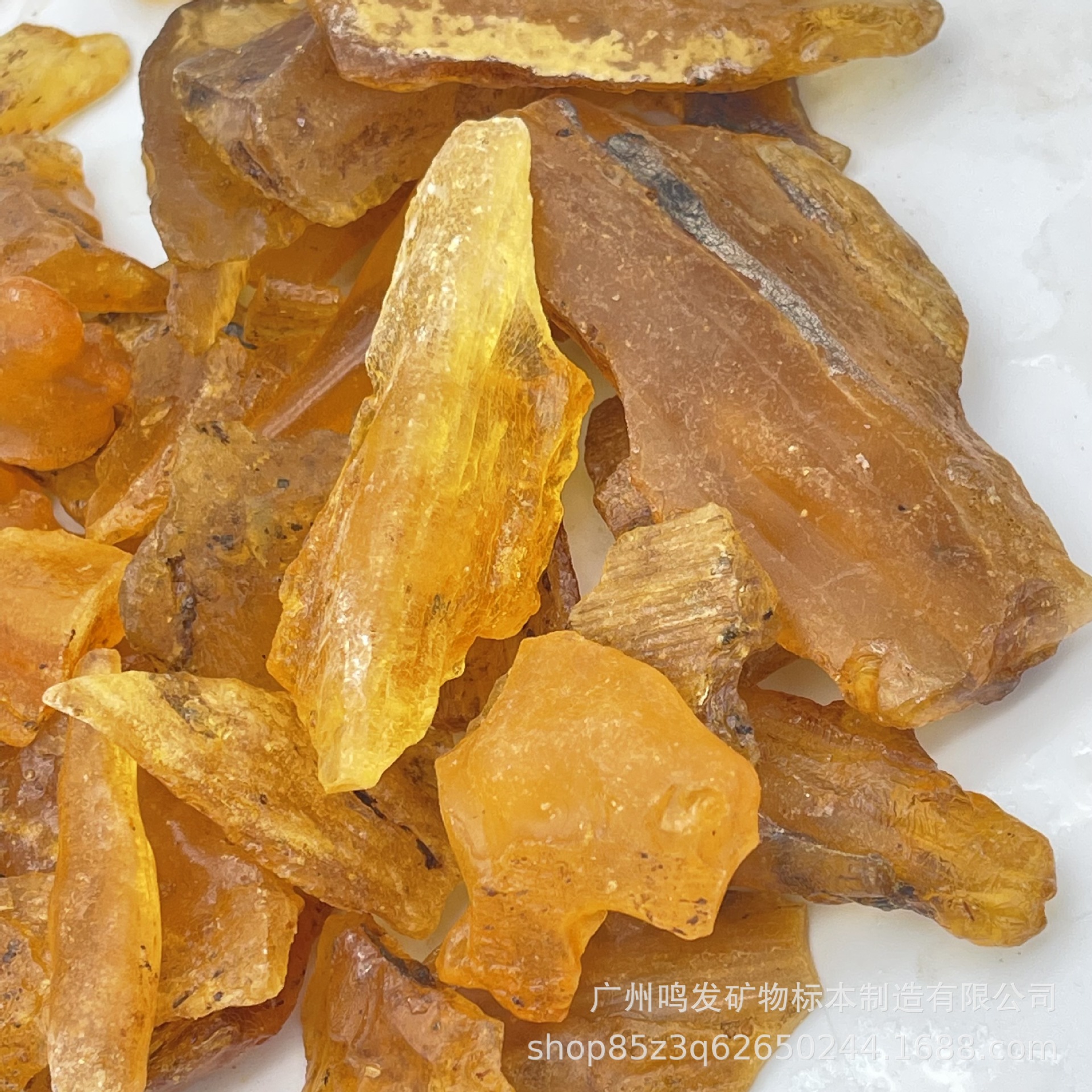 天然柯巴树脂原石琥珀带昆虫原石摆件教学标本小块蜜蜡矿物晶体