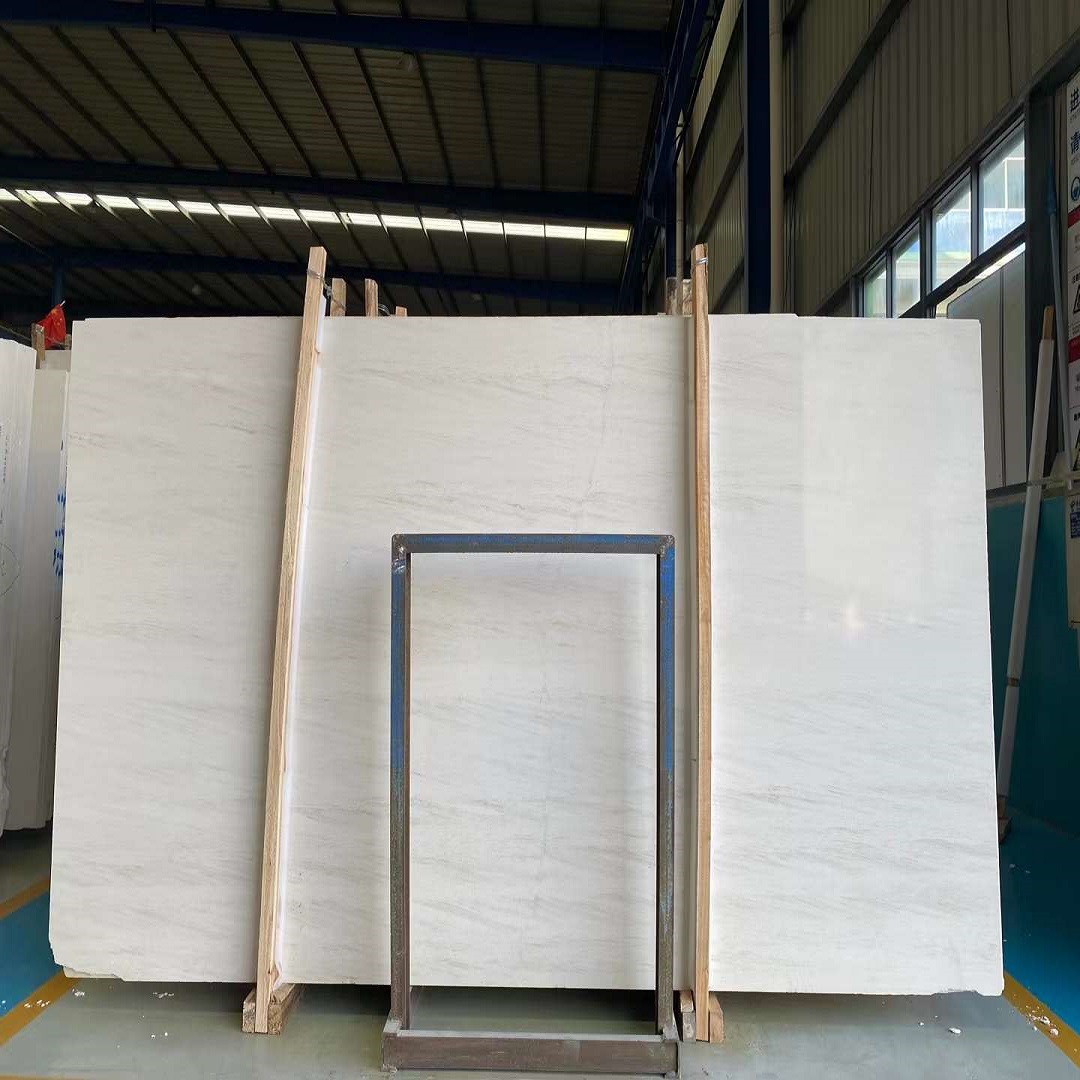 法国木纹天然石材 定做内外墙面浅米黄大理石楼梯踏步装修木化石