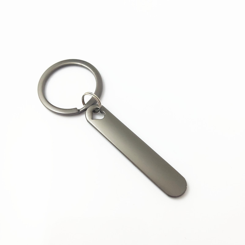 Car Anti-Lost Keychain Blank Keychain Lettering Zinc Alloy Key Chain Keychain Stainless Steel