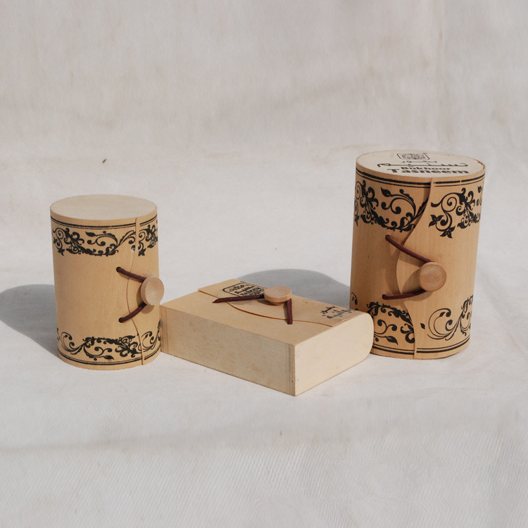 Wooden Essential Oil Gift Box Cork Leather Essential Oil Bottle Packaging Small Wooden Box Wooden Box