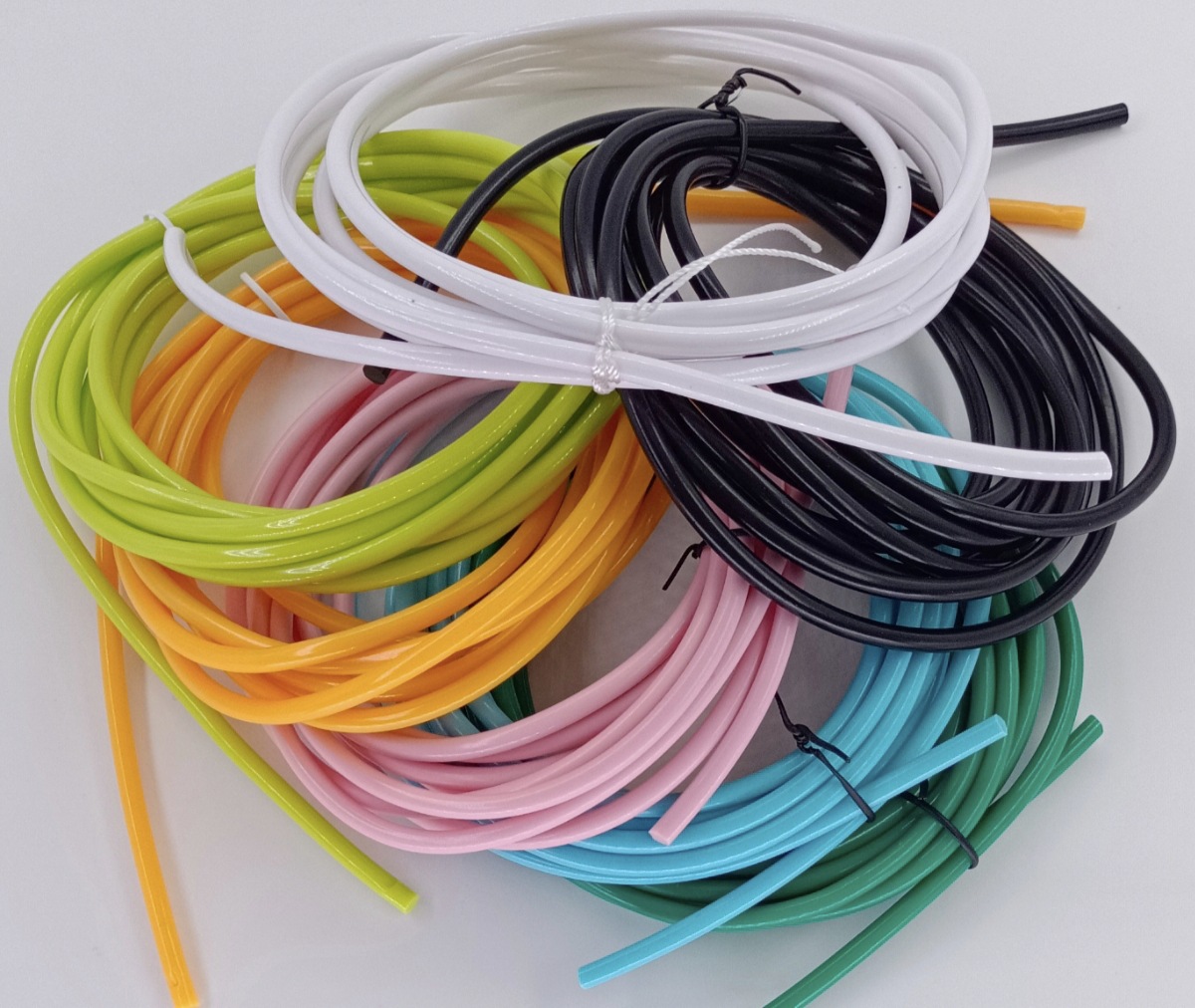 彩色pvc光面实芯胶绳 健身训练备用绳4.8mm*2.8m 跳绳配套供应商