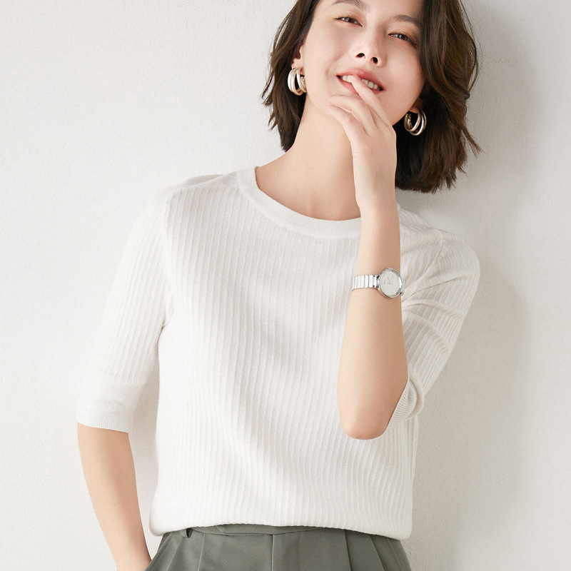 短袖针织衫女装图片
