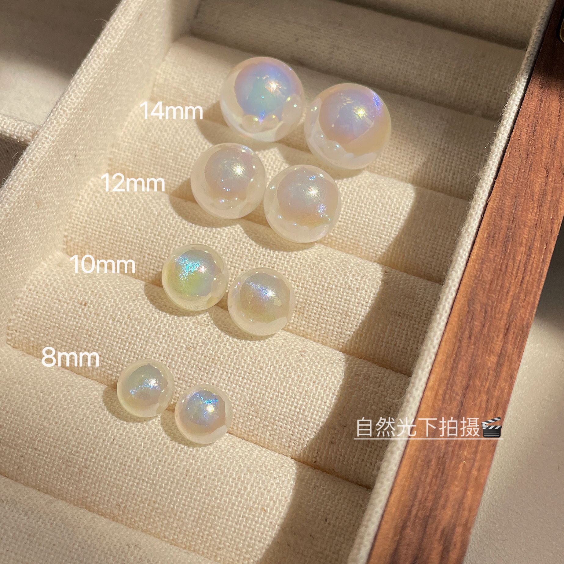 Korean Style Dazzling White Mermaid Pearl Stud Earrings Women's Silver Needle Temperament Entry Lux High-Grade Earrings Bloggers Same Style Earrings