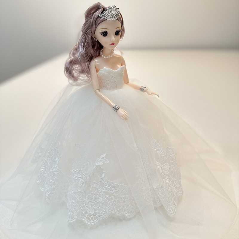 送女孩生日礼物巴比娃娃婚纱洋娃娃生日礼物过家家女孩玩具批发