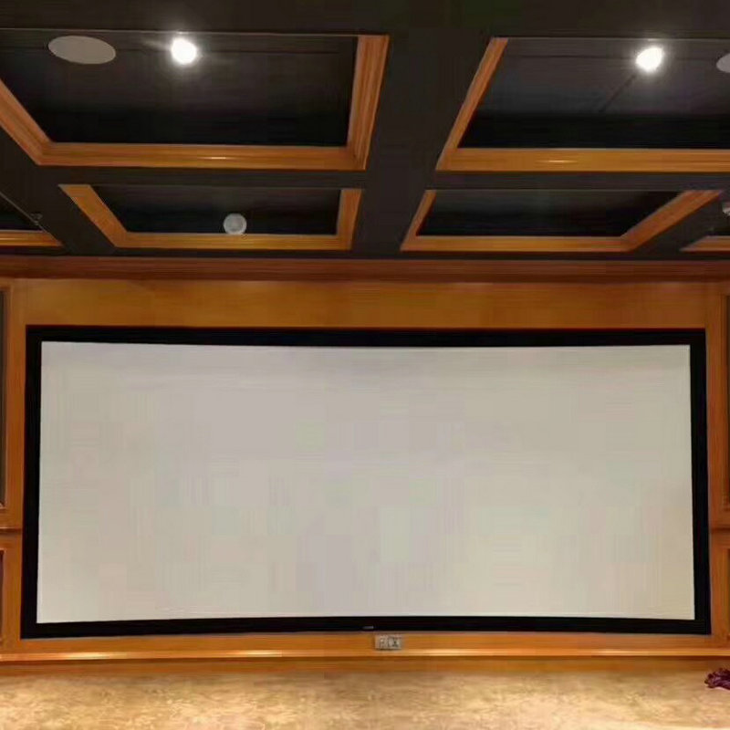 投影幕影院幕布 壁挂式投影家用画框幕布 80寸100寸120寸固定幕布