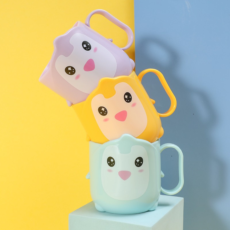 萌趣儿童漱口杯让宝宝爱上刷牙加厚耐摔家用创意杯子卡通可爱牙杯