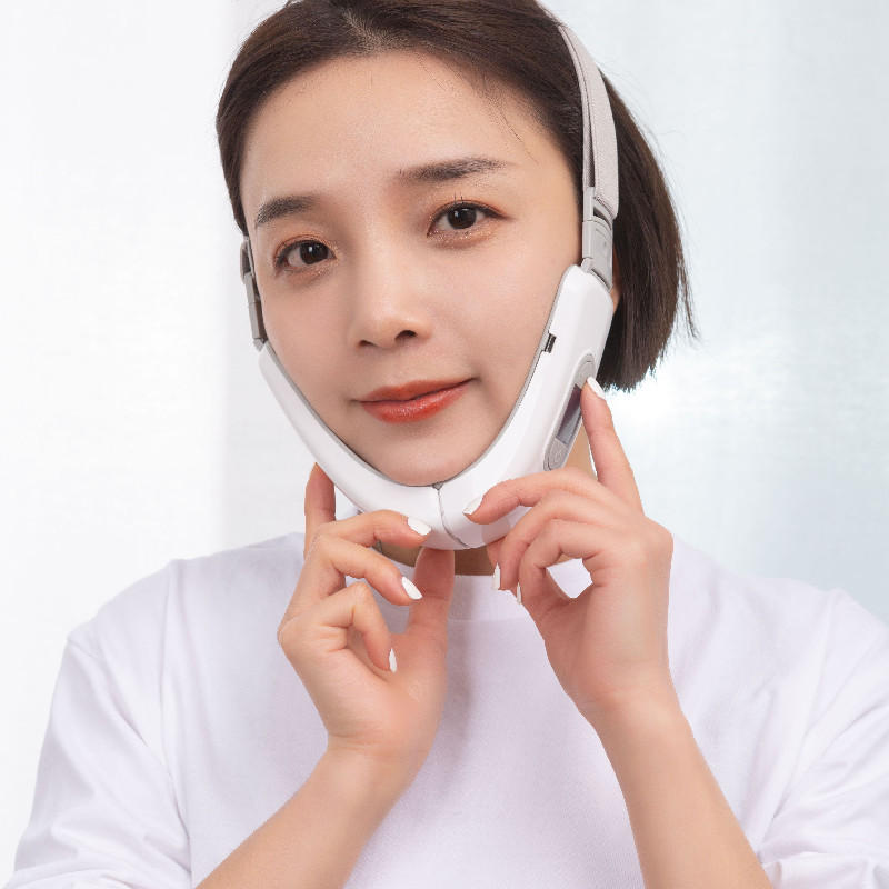 智能语音遥控健脸仪脸部美容仪塑型提拉紧v脸器微电流热敷按摩