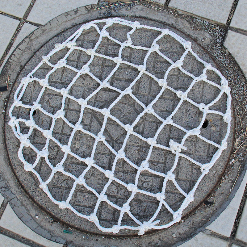 700/800mm下水道井盖网圆形防坠网窨井雨水井污水井安全网防护网