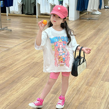 2024夏季新款童装 韩版童装 女童可爱卡通少女T恤 大版T恤 夏款t