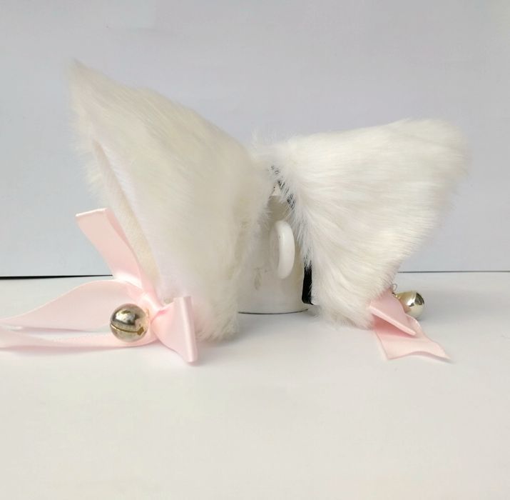 一件代发cosplay头饰可爱lolita立体猫耳狐狸耳可拆卸长毛绒发夹