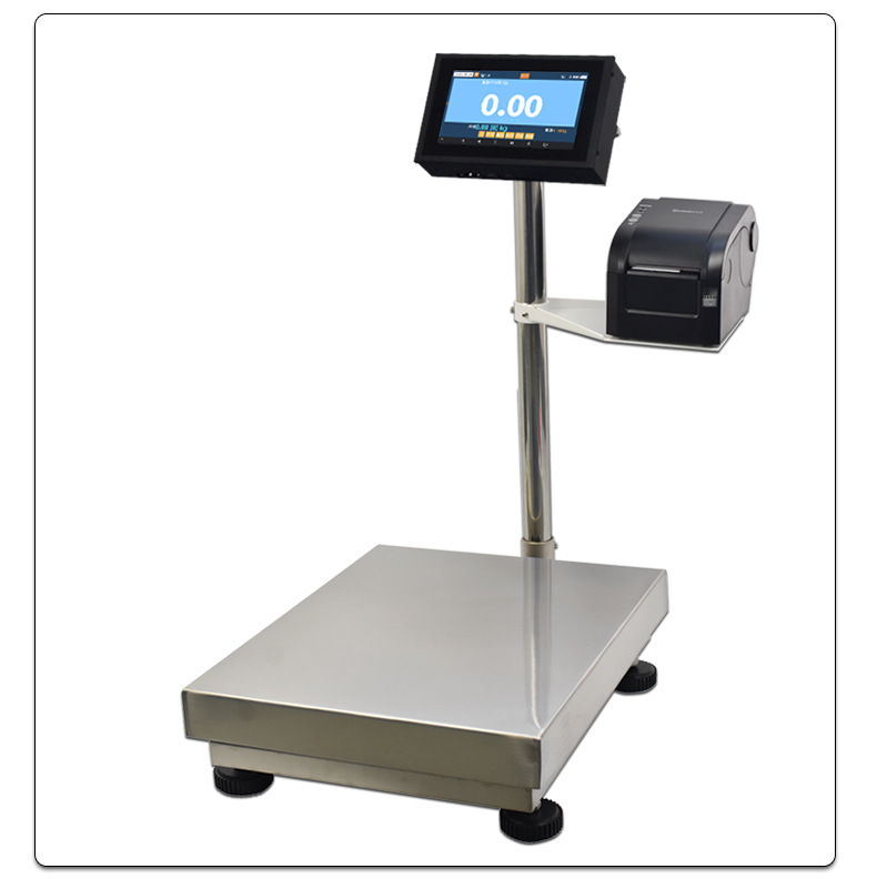 智能触摸屏标签打印秤物料管理称重拍照电子称上下限报警检重秤