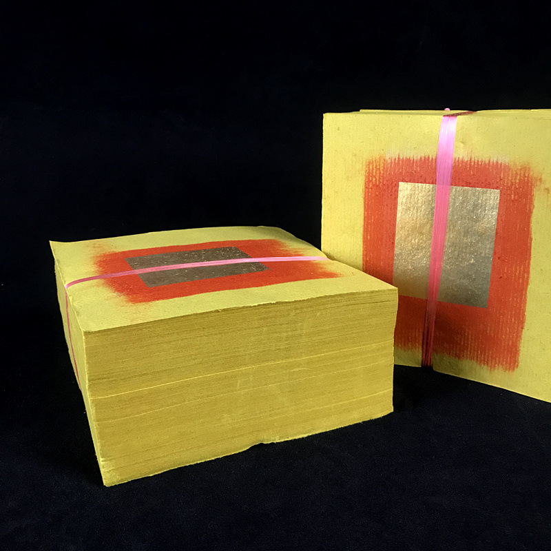 500张包邮 潮州金箔 黄色金纸 纸币路路通祭祀冥币拜神供佛烧纸钱