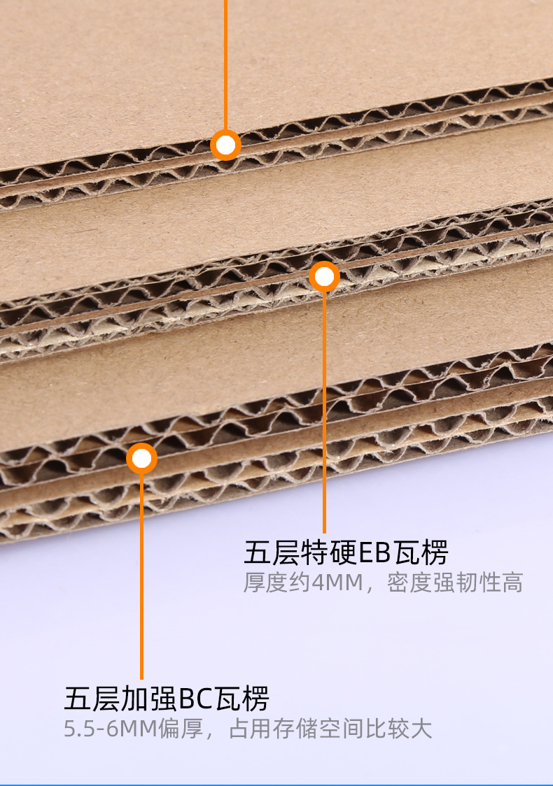 现货搬家收纳大纸箱五层特硬跨境打包发货箱子顺丰快递包装纸箱