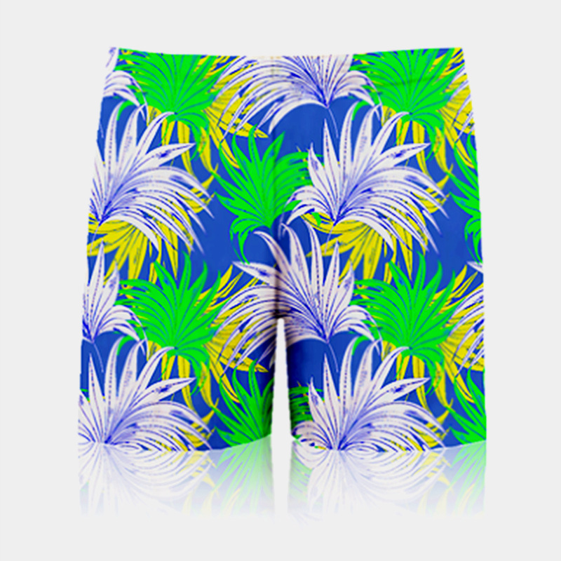 Factory Direct Sales plus-Sized plus-Sized Beach Swim Trunks Adult Men's Lengthened Hot Spring plus Size Swimming Trunks 140.00 Kg-175.00 kg