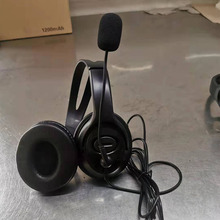 降噪电商头戴式电脑麦克风教学话务耳机 USB线控耳机有线耳机跨境