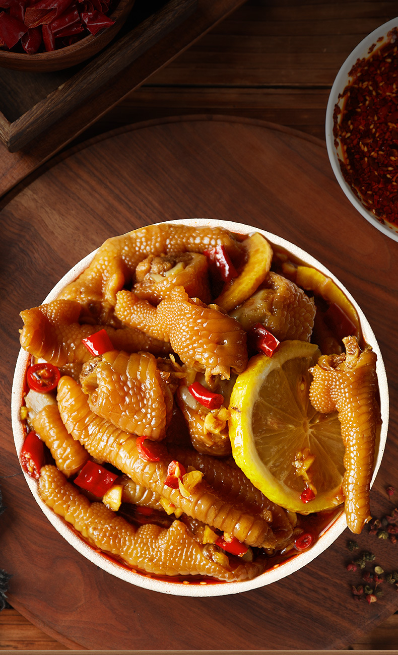 泰式风味汁泡凤爪调料柠檬网红鸡爪无骨泡椒酸辣泡鸡脚家庭商用装