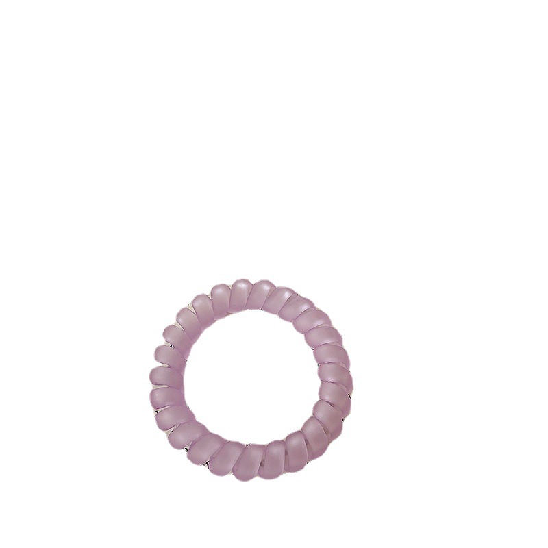 Girlish Style Frosted Jelly Elastic Rubber Hair Band Rope Simple Hair Ring Hair Rope Korean Solid Color Rubber Band Tied-up Hair Ponytail Hair String Hair Accessories