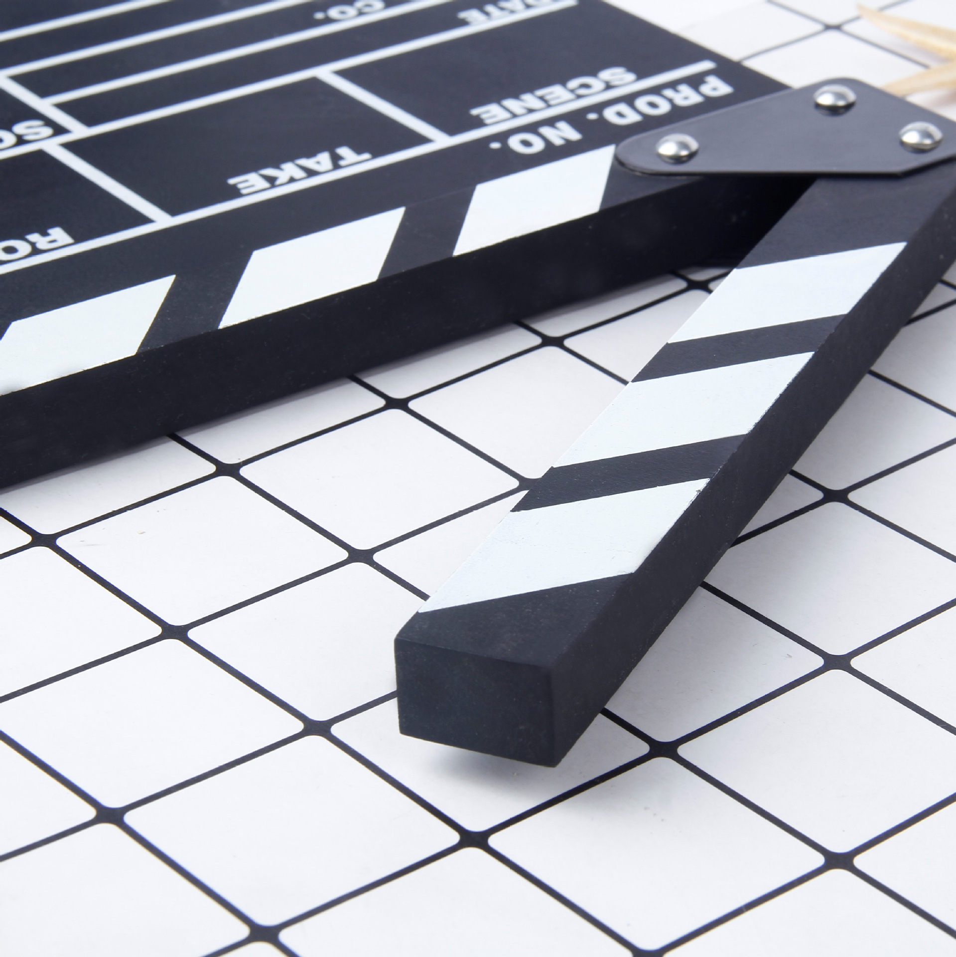 木制专业电影电视剧导演场记板片场拍摄影视剧组开机拍板