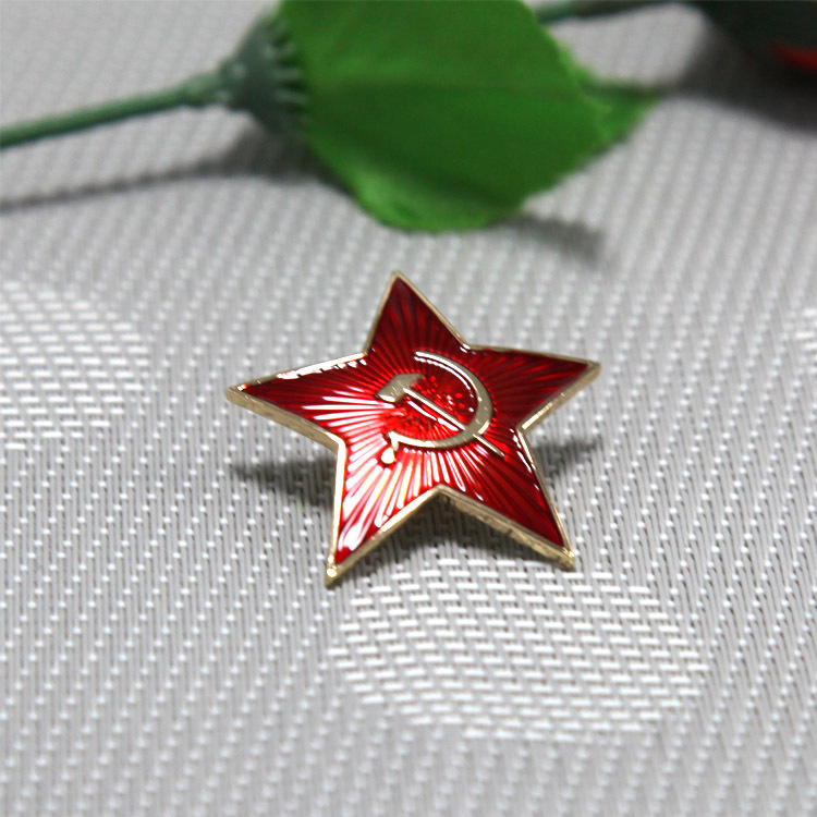 全新复刻苏联五角星麦穗纪念金属徽章红场近卫章服饰胸针