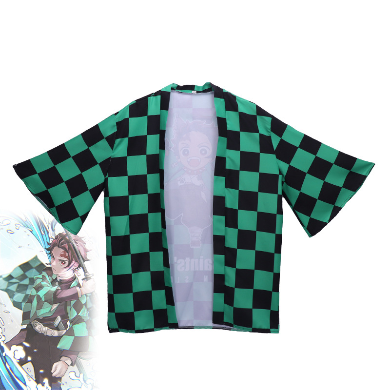 鬼灭之刃周边羽织和服外套灶门炭治郎cos服二次元披风现货